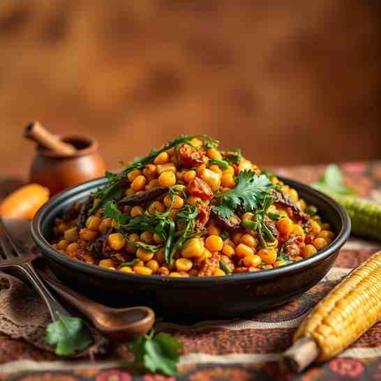African Food Recipes - Likhobe La Moroho (Maize & Greens)